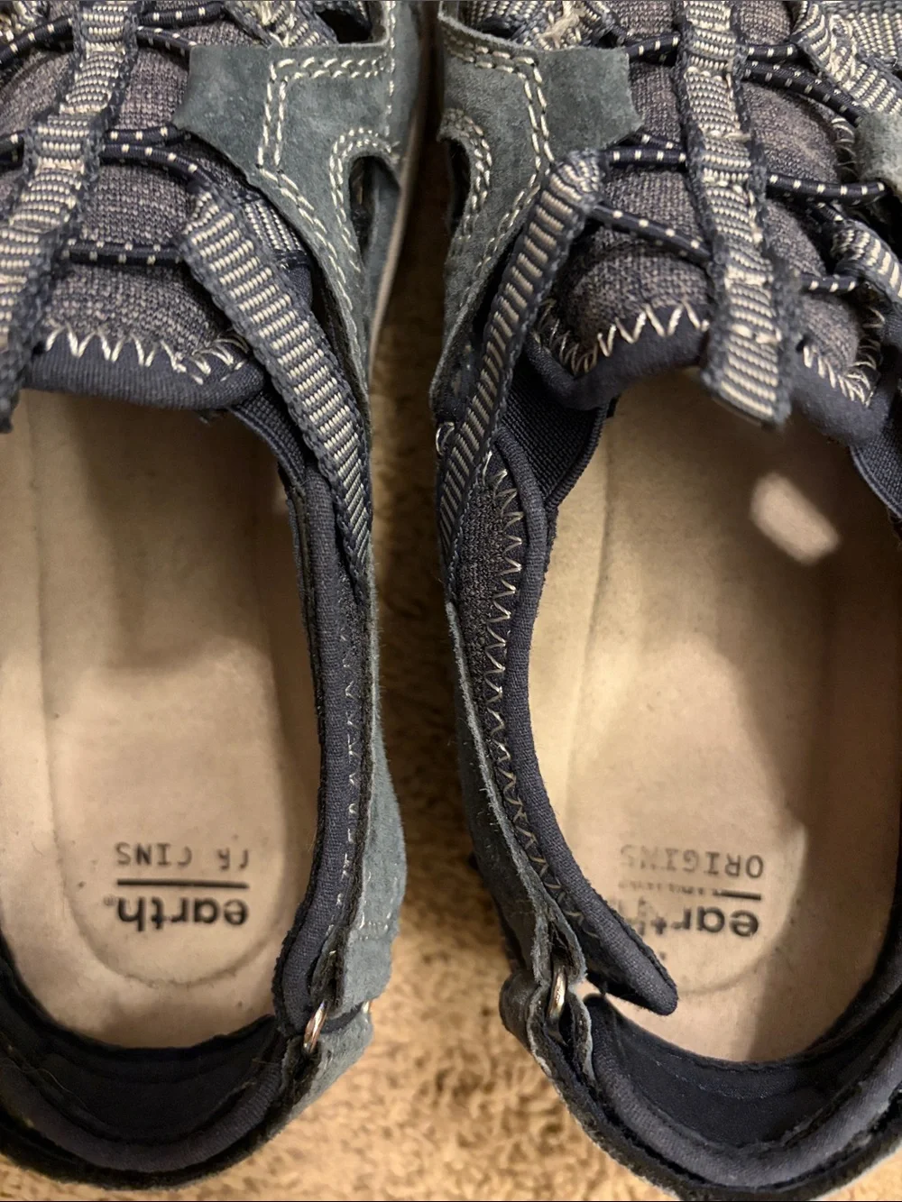 Earth Origins Skye Sid Navy Blue Sport Sandal Fisherman Sneaker Womens 7M